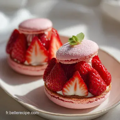 Recette de Fraisier aux Biscuits Roses: Pour 8 Fiche recette