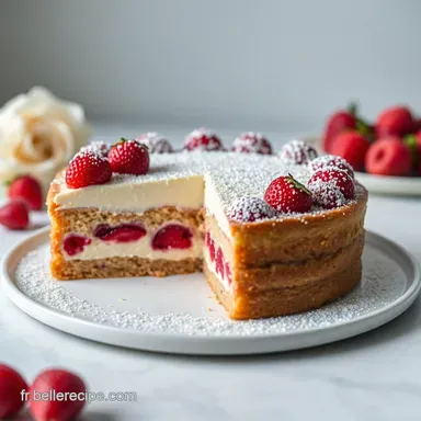 Fraisier R&ecirc;v&eacute;: Mon Id&eacute;e G&acirc;teau pour Anniversaire &Eacute;l&eacute;gant Fiche recette