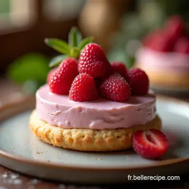 Recette Framboisier Classique Mousse L&eacute;g&egrave;re et Biscuit Joconde Fiche recette