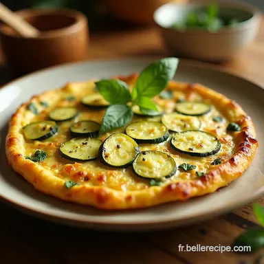 Frittata l&eacute;g&egrave;re aux courgettes et Ma recette facile et ensoleill&eacute;e Fiche recette