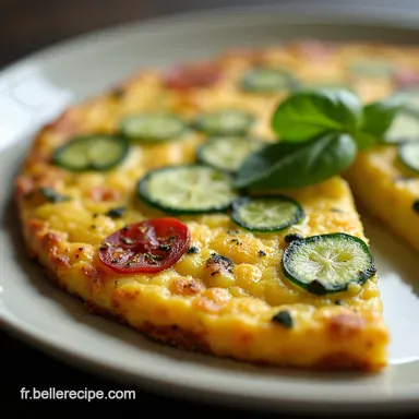 Frittata l&eacute;g&egrave;re aux courgettes et Ma recette facile et ensoleill&eacute;e