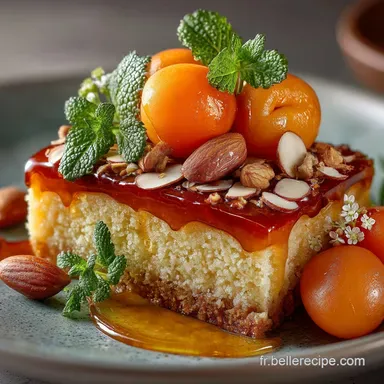 Le G&acirc;teau de Voyage Abricots Amandes Moelleux au Beurre Noisette Fiche recette
