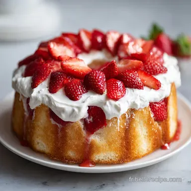 G&acirc;teau Aux Fraises Moelleux Pour 8 Portions Fiche recette