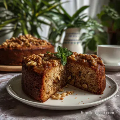 G&acirc;teau aux noix moelleux et gourmand: Tarte aux noix moelleuse recette Fiche recette