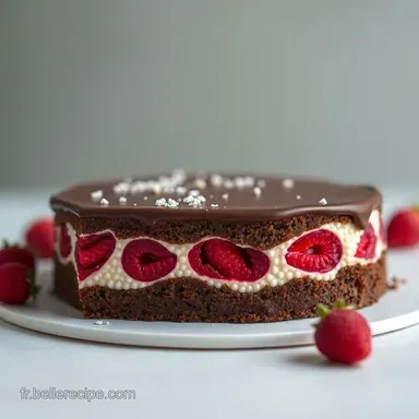 Recette Gateau Facile et Original: Le G&acirc;teau Surprise Chocolat-Framboise! Fiche recette