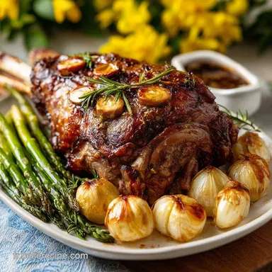 Recette de Gigot D'agneau Au Four Tendre Et Parfum&eacute; &Agrave; L'ail: Oven-Only Crispy