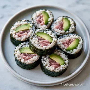 Gimbap Thon Avocat pour 4 Personnes Fiche recette
