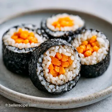 Gimbap V&eacute;g&eacute;tarien pour 4 Personnes Fiche recette