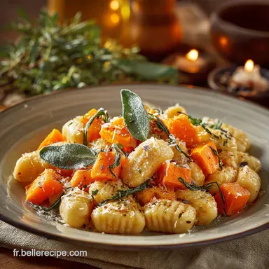 Gnocchi de Butternut le plat r&eacute;confortant au beurre noisette et sauge Fiche recette