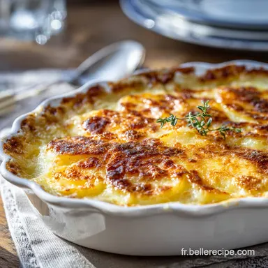 Gratin de pomme de terre &agrave; lAbondance Recette cr&eacute;meuse et authentique de Savoie Fiche recette