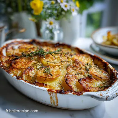 Recette de Gratin de Pommes Croustillant Parmesan Fiche recette