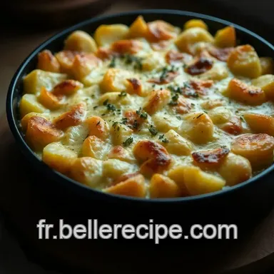 Recette Plat Four: Gratin de Pommes de Terre Savoureux et R&eacute;confortant Fiche recette