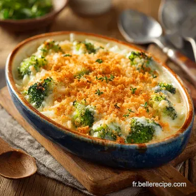 Gratin de riz au brocolis La recette cr&eacute;meuse avec b&eacute;chamel parfaite