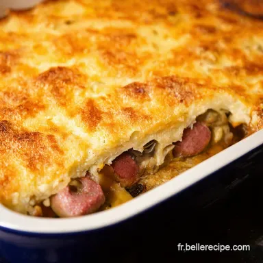 Gratin Savoyard Facile Recette de Saucisses Champignons et Fiche recette