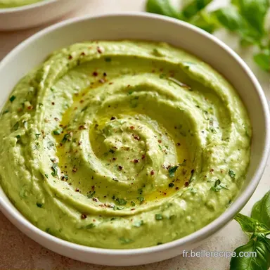 Houmous basilic citron en 15 minutes Fiche recette