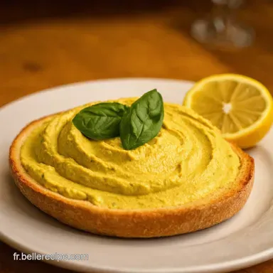 Houmous Basilic Citron Recette Frais Facile pour lAp&eacute;ro Fiche recette