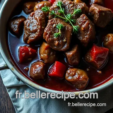 Joue de b&oelig;uf fondante au vin rouge : Ma recette r&eacute;confortante incontournable Fiche recette