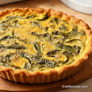 Tarte aux &eacute;pinards facile La recette comme &agrave; la maison Fiche recette