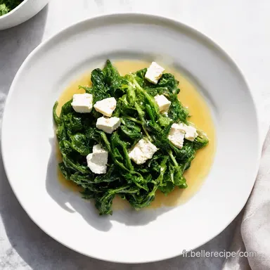 Ma d&eacute;licieuse recette aux &eacute;pinards et feta facile et gourmande