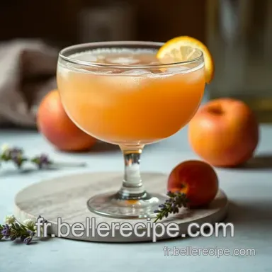 Recette Cocktail "Fleur de P&ecirc;che": Un Ap&eacute;ro Estival Facile Fiche recette