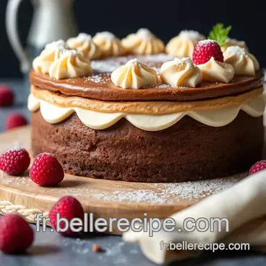 G&acirc;teau Recette Anniversaire Facile: Le Royal Chocolat-Framboise Fiche recette