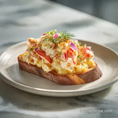 Mayonnaise Crabe Mimosa pour 4 Servings