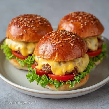 Mini Burger Maison pour 12 Portions Fiche recette