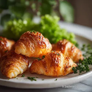 Mini Croissant Sal&eacute;: Feuilletage A&eacute;rien et Croustillant Fiche recette