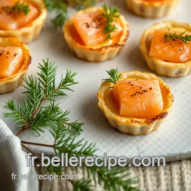Ap&eacute;ro de No&euml;l Chic: Mini-Tartelettes Saumon Fum&eacute; & Aneth Fiche recette