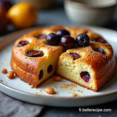 Recette G&acirc;teau aux Prunes Moelleux Traditionnel et Facile