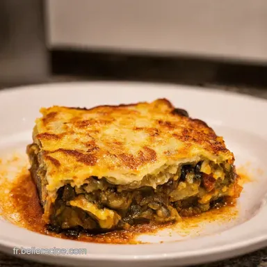 Recette Aubergine Moussaka Express Voyage en Gr&egrave;ce Facile Fiche recette