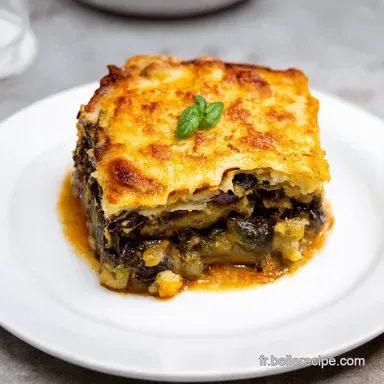 Recette Aubergine Moussaka Express Voyage en Gr&egrave;ce Facile