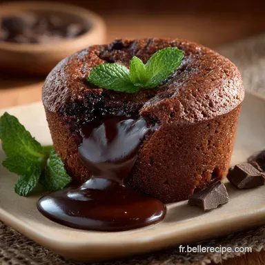 Muffin au chocolat au fromage frais : C&oelig;ur Fondant Garanti Fiche recette