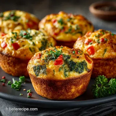 Muffins aux &OElig;ufs et L&eacute;gumes Le D&eacute;jeuner Sain et Rapide en 40 min Fiche recette