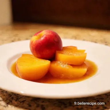 Nectarines R&ocirc;ties au Miel Recette Le Dessert Express Fiche recette