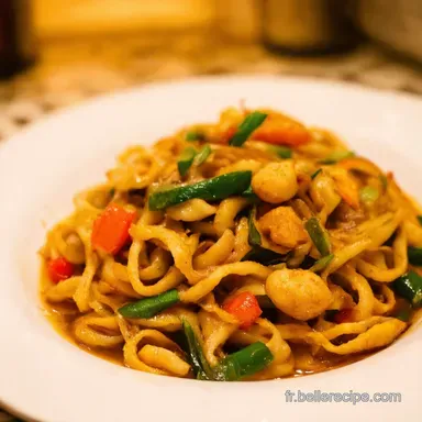 Nouilles Chinoises Ma Recette Express aux L&eacute;gumes Croquants Fiche recette