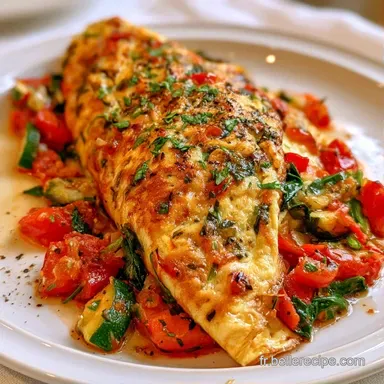 Omelette Aux L&eacute;gumes en 20 Minutes Fiche recette