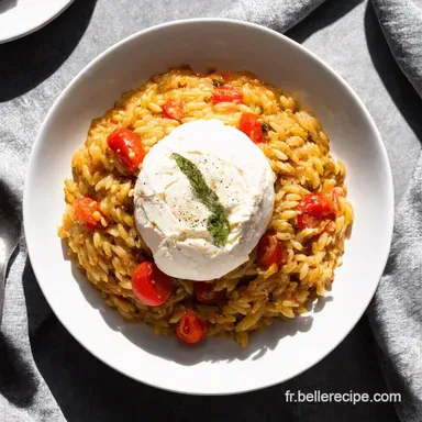 Orzo Tomate Burrata Facile Ma Recette Ensoleill&eacute;e