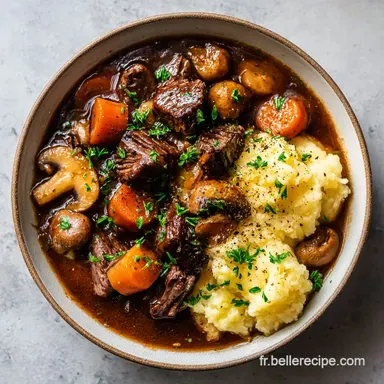 Paleron de B&oelig;uf en Sauce : Plat en Sauce en 60 Minutes Fiche recette