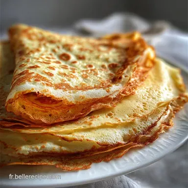 Recette Facile De P&acirc;te &Agrave; Cr&ecirc;pes Classique Pour 18 Fiche recette