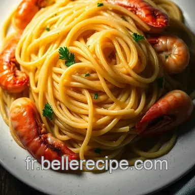 P&acirc;tes Citron Ail Crevettes: Mon Id&eacute;e de Repas Simple Pr&eacute;f&eacute;r&eacute;e! Fiche recette