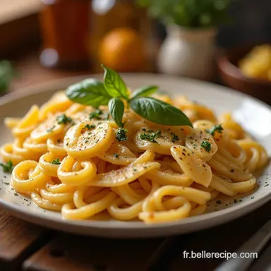 Recette de cuisine rapide P&acirc;tes Carbonara Express Moins de 20 min Fiche recette