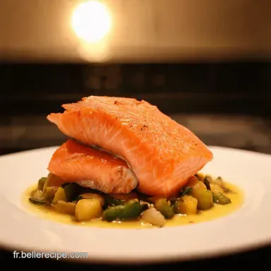 Pav&eacute;s de Saumon Croustillants aux L&eacute;gumes Mon Secret Facile Fiche recette