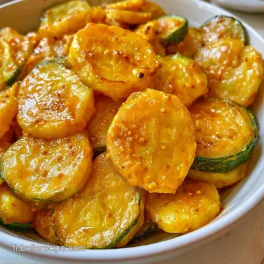 Pickles De Courgette Au Curry en 20 Min Fiche recette