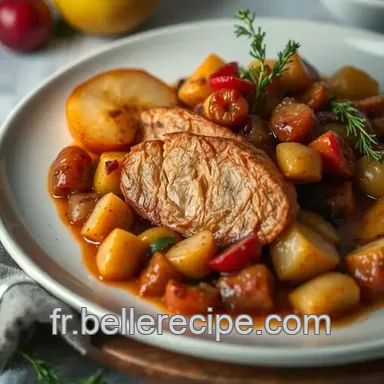Recette Pintade R&ocirc;tie : Un Plat R&eacute;confortant aux Fruits d'Hiver Fiche recette