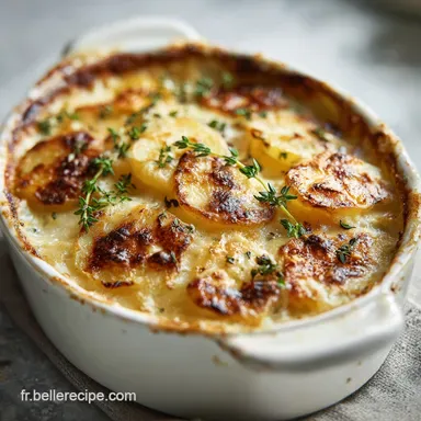Pommes de Terre Gratin&eacute;es Faciles pour 6
