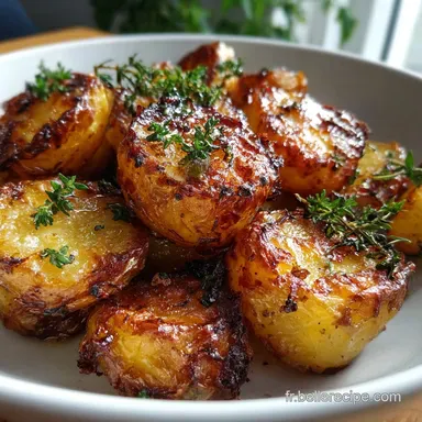 Pommes de Terre R&ocirc;ties : Croustillantes en 40 Min Fiche recette