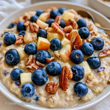 Porridge Myrtilles Pommes en 15 Minutes Fiche recette