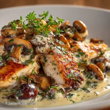 Poulet et champignons &agrave; la cr&egrave;me La recette bistrot parfaite Fiche recette