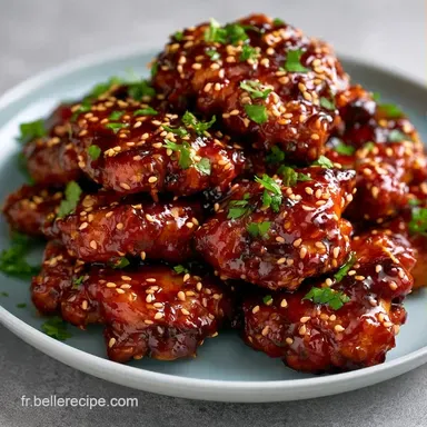 Poulet Laqu&eacute; Soja pour 4 Personnes Fiche recette